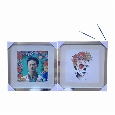 Cornice per pittura su tela multicolore